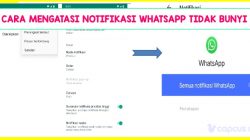 Cara mengatasi Notifikasi whatsapp tidak bunyi