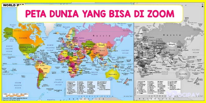 Gambar Peta Dunia Yang Bisa Di Zoom