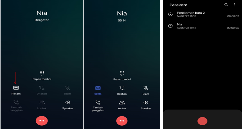 merekam percakapan telepon dengan fitur android