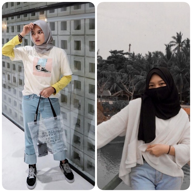 gaya foto aesthetic hijab mode 2