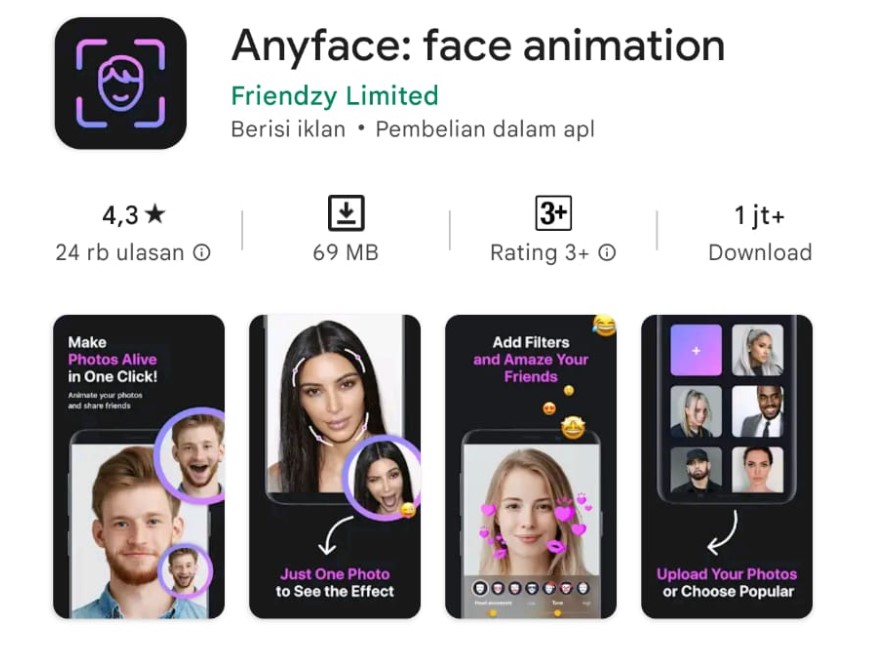 Anyface : face Animation