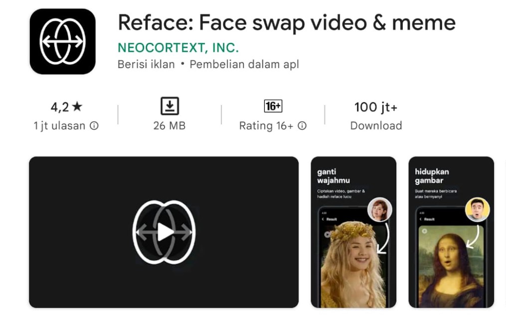 Reface : Face Swap Video and Meme