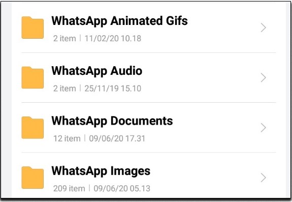 Download Ulang Foto Lewat File Manager Whatsapp