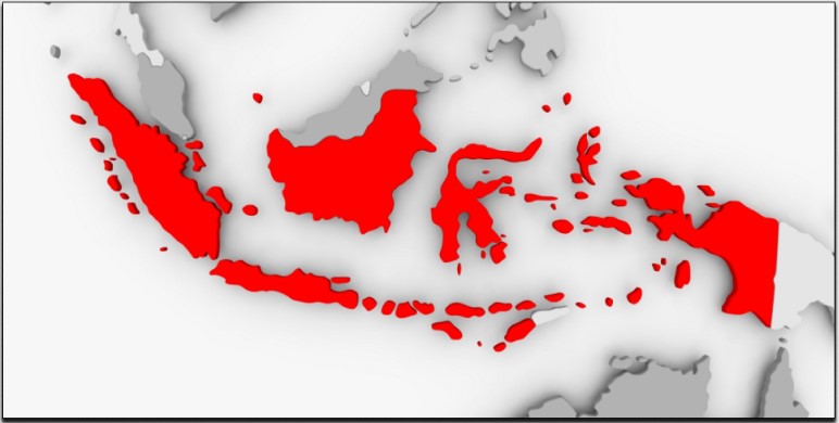 Ilustrasi Simple Peta Indonesia