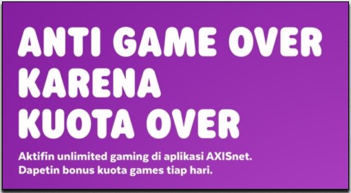 Kuota Game Axis Unlimited Untuk Semua Games