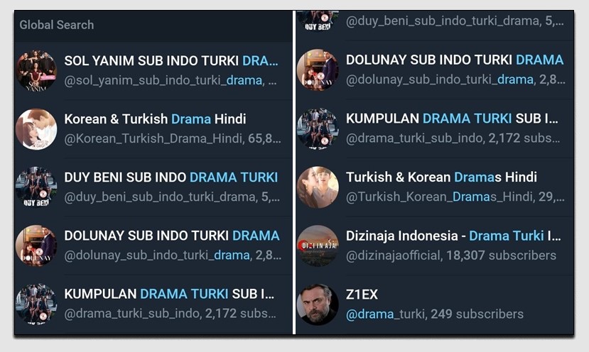 Rekomendasi Pilihan Channel Telegram Drama Turki Sub Indo Paling Lengkap