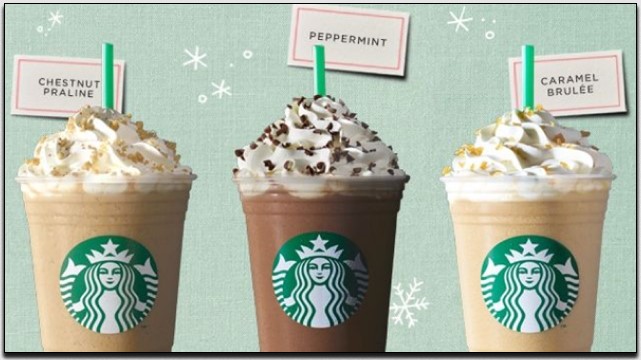Varian Menu Blended Beverages Starbucks 2023