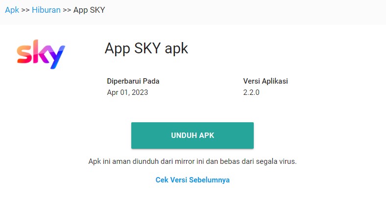 Aplikasi Appsky.vip