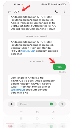 Cara Tukar Poin Telkomsel dengan Pulsa Lewat SMS