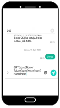 Cara transfer kuota Indosat melalui SMS