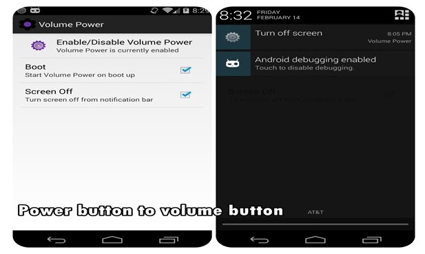 aplikasi on off hp android power button to volume button