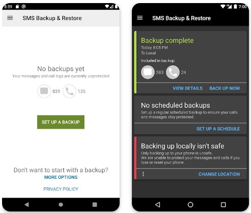 Aplikasi SMS Backup & Restore